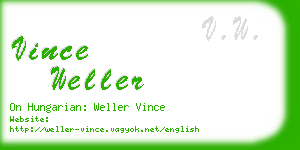 vince weller business card